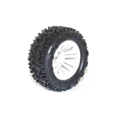 Wheel & tyre pair MT White (FTX-6310W)