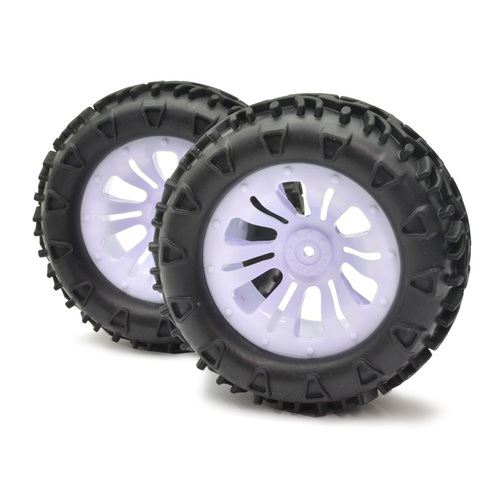 River Hobby - Wheel & Tyre (Black Mt) - FTX-6310