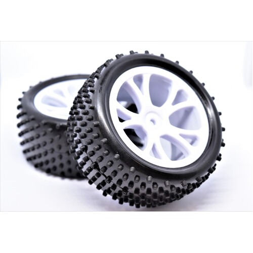 Rear Buggy Tyre Set Spirit (White)