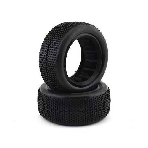 Raw Speed SuperMini 1/10 4wd Buggy Front Tire - Soft with Grey Open Cell Insert 2pc - RS100209SG