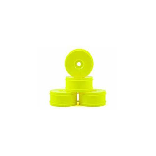 Raw Speed 1/8th Offroad Truggy Wheels - Yellow - 4pcs - RS180702Y