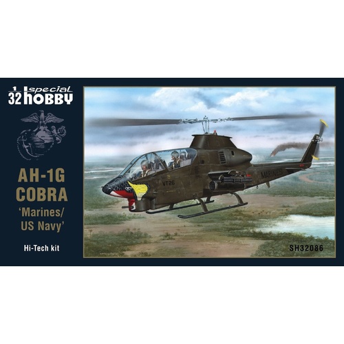 Special Hobby - 1/32 AH-1G Cobra ‘Marines/US Navy’ Hi-Tech Kit Plastic Model Kit