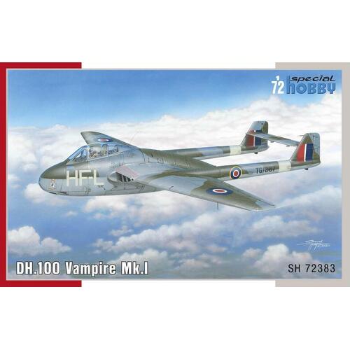 Special Hobby - 1/72 DH.100 Vampire Mk.I 'RAF, RAAF and Armée de l'Air' Plastic Model Kit *Aus Decals*