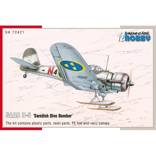 Special Hobby - 1/72 SAAB B-5 ‘Swedish Dive Bomber’ Plastic Model Kit