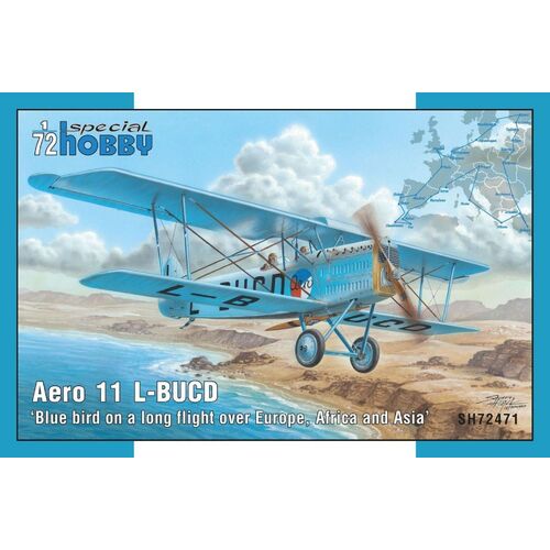 Special Hobby - 1/72 Blue bird on a long flight over Europe, Africa and Asia (Aero Ab-11 L-BUCD) Plastic Model Kit