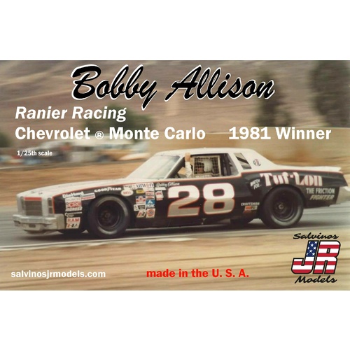 Salvinos Jr - 1/25 Bobby Allison #28 Ranier Racing Chevy Monte Carlo