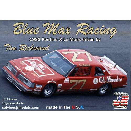 Salvinos J R BMLM1983P 1/24 Blue Max Racing 1983 Pontiac LeMans driven by Tom Richmond