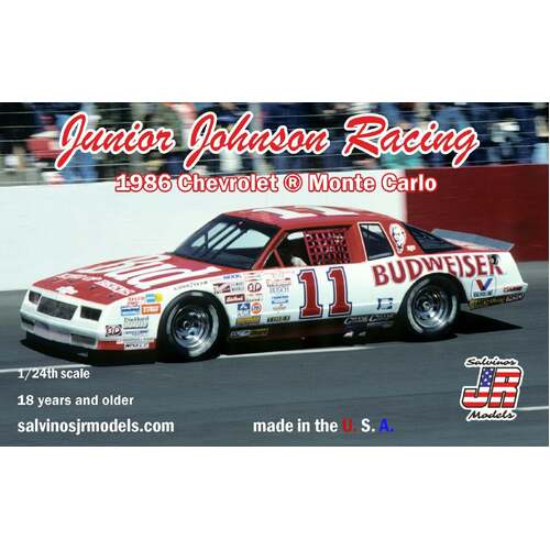 Salvinos J R JJMC1986B 1/24 Junior Johnson 1986 Chevrolet Monte Carlo driven by Darrell Waltrip