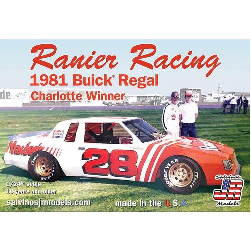 Salvinos J R 1/24 Rainer Racing 1981 Buick Charlotte Winner Bobby Allison Plastic Model Kit