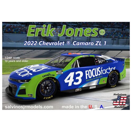 Salvinos J R 1/24 GMS Racing Erik Jones 2022 Camaro - Primary Livery Plastic Model Kit