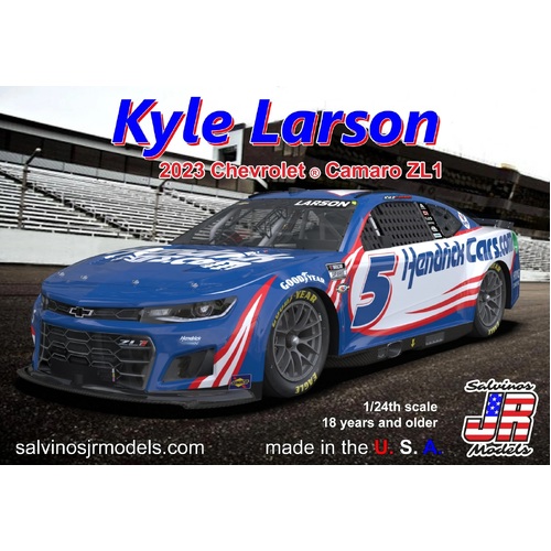 Salvinos J R 1/24 2023 Kyle Larson Chevy Camaro - HendrickCars Primary Paint Scheme Plastic Model Kit