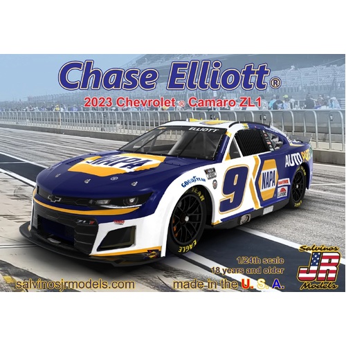 Salvinos J R 1/24 2023 Chase Elliott Chevrolet Camaro - Primary Napa Paint Scheme Plastic Model Kit