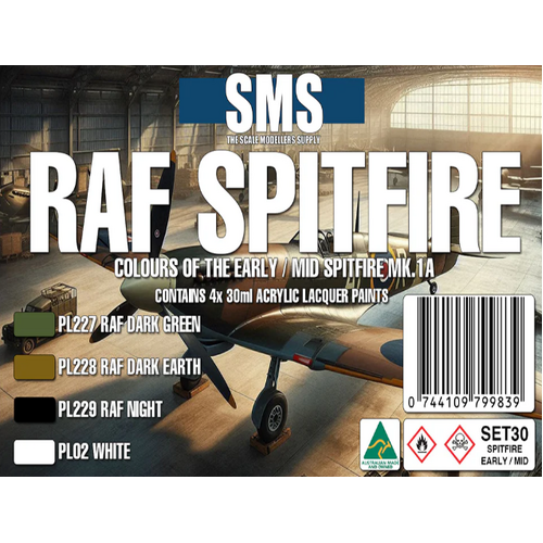 SMS - RAF Spitfire Early/Mid Mk.1a Colour Set