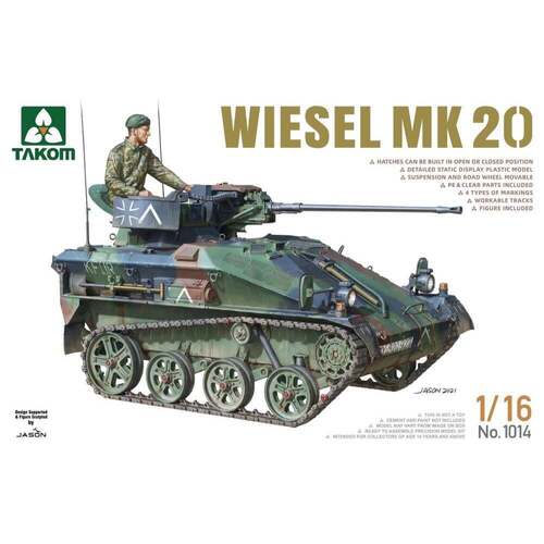 Takom - 1/16 Wiesel Mk20 Plastic Model Kit [1014]