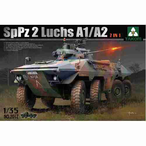 Takom - 1/35 Bundeswehr SpPz 2 Luchs A1/A2 2 in 1 Plastic Model Kit