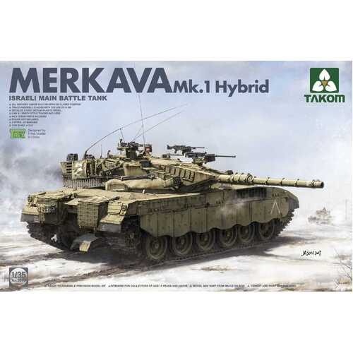 Takom - 1/35 Israeli Main Battle Tank Merkava 1 Hybird Plastic Model Kit