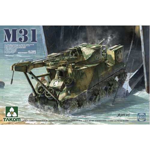 Takom - 1/35 M31 US Tank Recovery Vehicle Plastic Model Kit [2088]