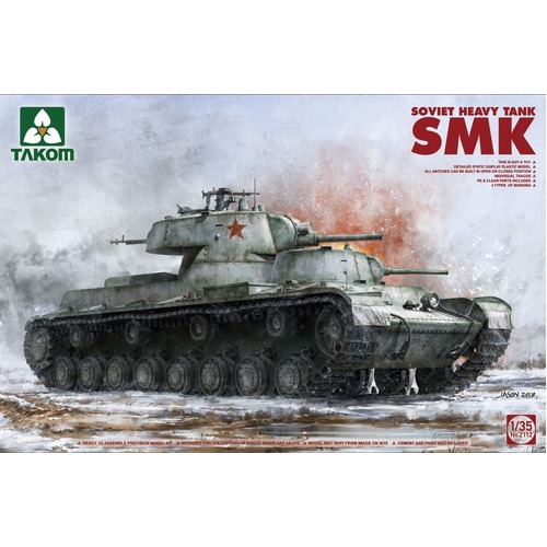 Takom - 1/35 Soviet Heavy Tank SMK Plastic Model Kit