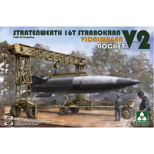 Takom - 1/35 Stratenwerth 16t Strabokran 1944/45 Production / V-2 Rocket/ Vidalwagen [2123]