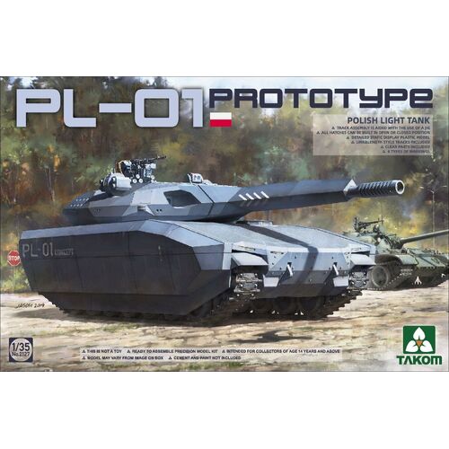 Takom - 1/35 Polish PL-01 Prototype light tank Plastic Model Kit