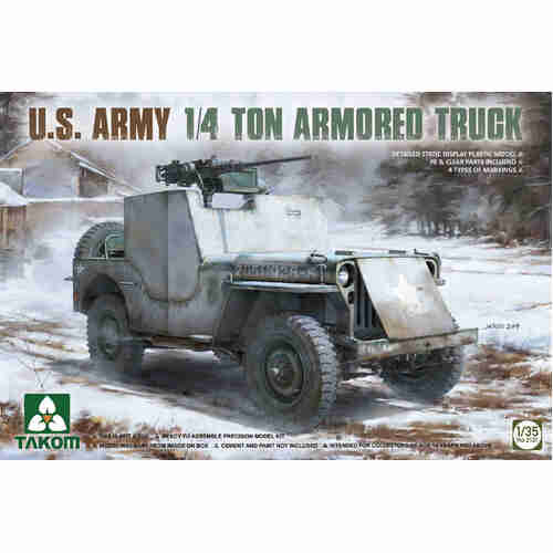 Takom - 1/35 U.S. Army 1/4 ton armored truck Plastic Model Kit