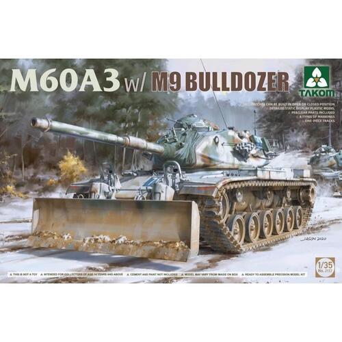 Takom - 1/35 M60A3 w/M9 BULLDOZER Plastic Model Kit