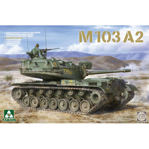 Takom - 1/35 M103 A2 Plastic Model Kit