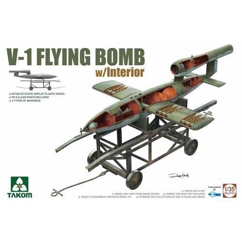 Takom - 1/35 V-1 Flying Bomb w/ Interior Plastic Model Kit [2151]