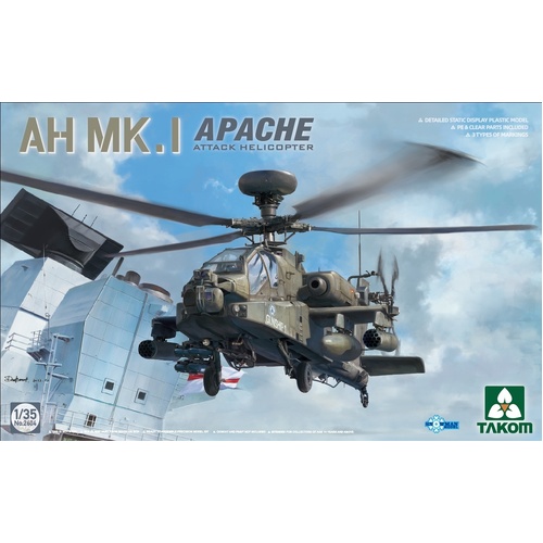 Takom - 1/35 AH Mk.I Apache Attack Helicopter Plastic Model Kit