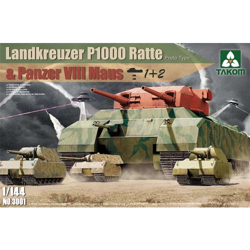 1/144 P.1000 Landkreuzer Ratte W/Pviii