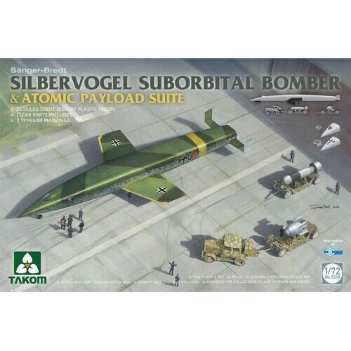 Takom - 1/72 Silbervogel Suborbital Bomber & Atomic Payload Suite Plastic Model Kit [5018]