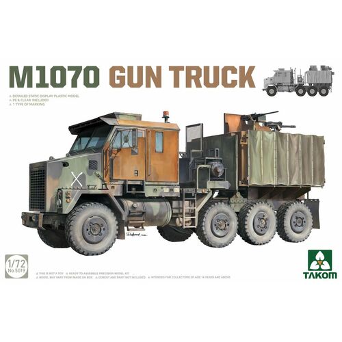 Takom - 1/72 M1070 Gun Truck Plastic Model Kit