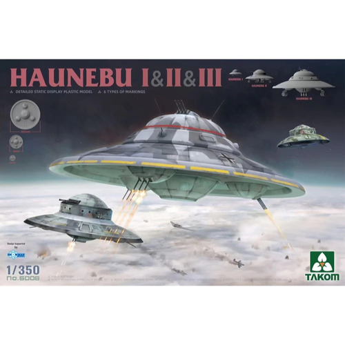 Takom - 1/350 Haunebu I & II & III Plastic Model Kit