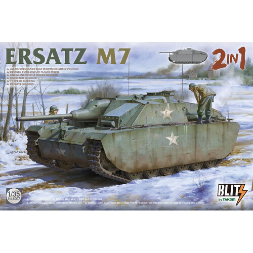 Takom - 1/35 Ersatz M7 2 in 1 Plastic Model Kit [8007]