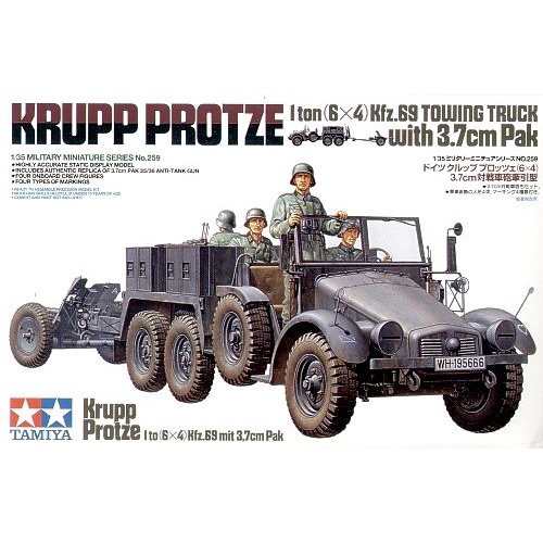 Tamiya - 1/35 Krupp Protze 1 Ton & 3.7cm Pak