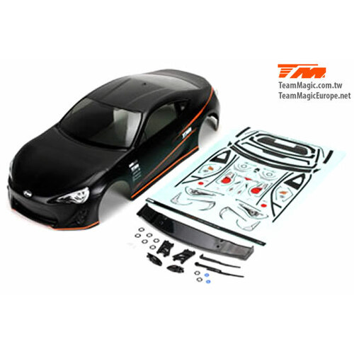 Pre-painted Body Shell (Black) E4D 86