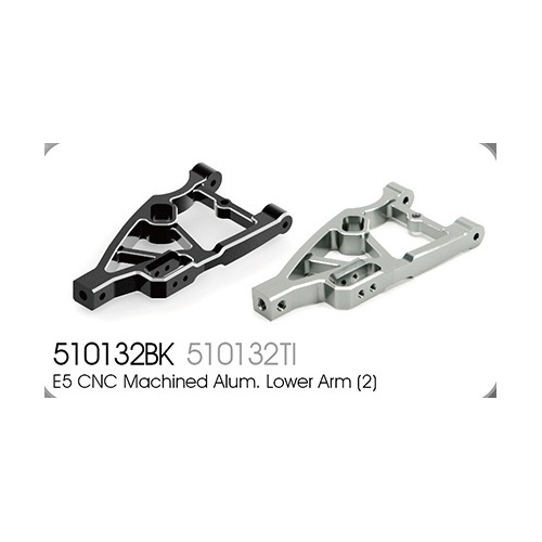 E5 option CNC alloy lower arm (2) black