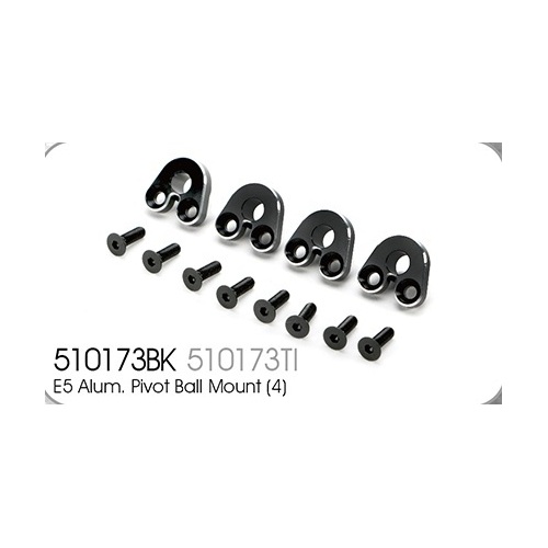 Alum. Pivot Ball Mount (4) black opt. E5