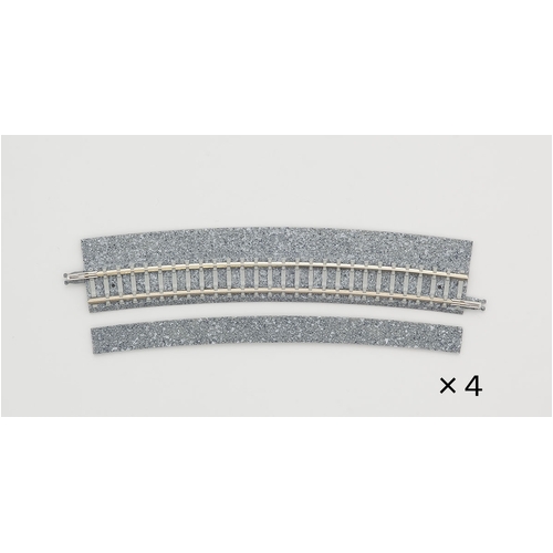 Tomix N Curve Wide PC Track 21-5/16" 541mm Radius, 15° (4)