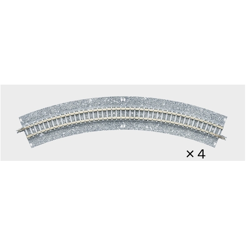 Tomix N Curve Wide PC Track 11" 280mm Radius, 45° (4)