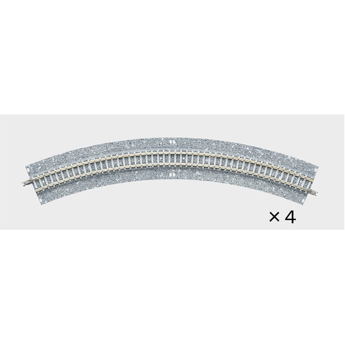 Tomix N Curve Wide PC Track 12-1/2" 317mm Radius, 45° (4)