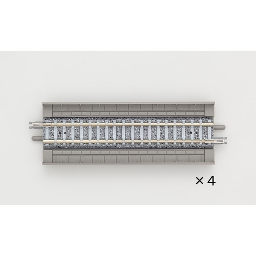 Tomix N Overhead Viaduct Straight Track 3-7/8" 99mm (4)