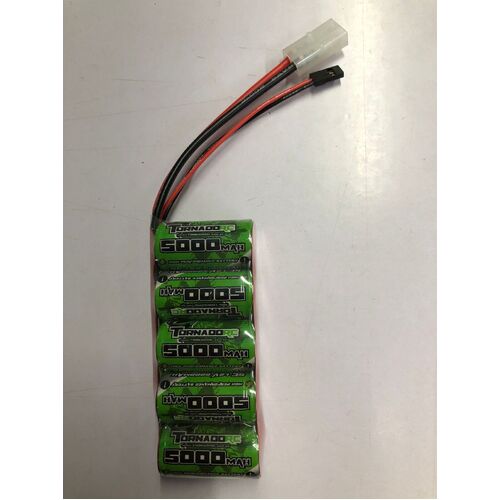 Tornado RC NIMH 5000mah 6.0V FLAT