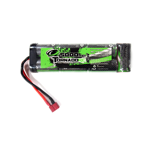 Tornado RC NIMH 5000mah 8.4V STICK DEANS PLUG- FLAT