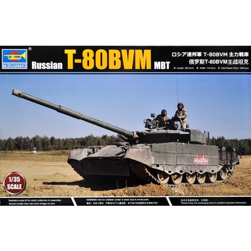 Trumpeter 1/35 Russian T-80BVM MBT Plastic Model Kit