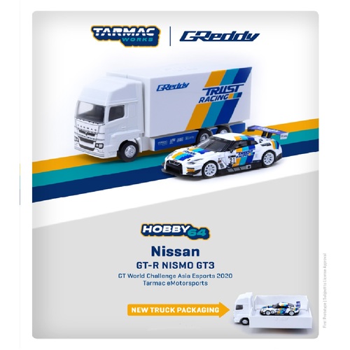 Tarmac Works - 1/64 Nissan GT-R NISMO GT3 - GT World Challenge Asia Esports 2020 - Luis Moreno - TW64-035-GDY