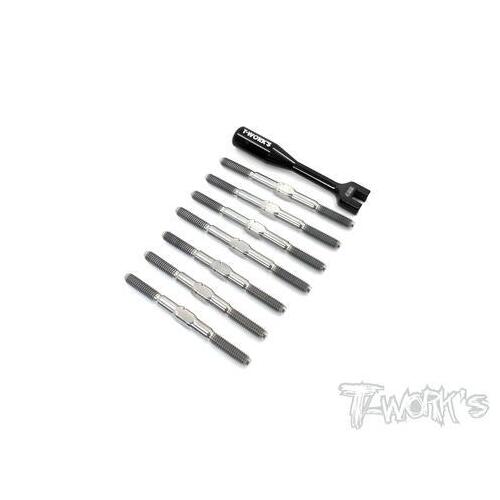 TWORKS 64 Titanium Turnbuckle Set ( For Xray XB2C 2020 / XB2D 2020 )