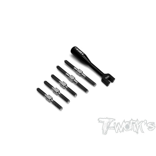 TWORKS 65 Titanium Turnbuckle Set ( For Xray X4 )