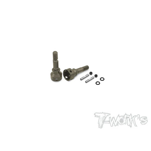 TWORKS 7075-T6 Hard Coated Alum. Drive Axle ( For Xray X4) 2pcs. 