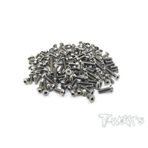 TWORKS 64 Titanium Screw Set - UFO Head 117pcs  ( For SWORKS S12-2) - TSSU-S12-2